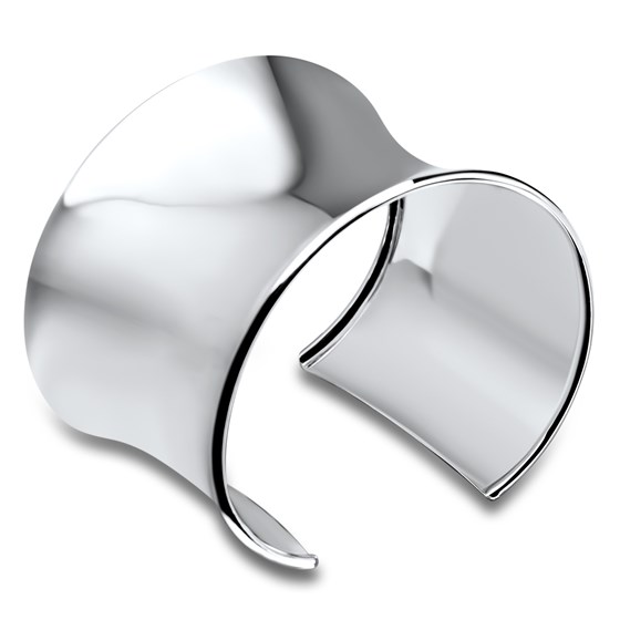 Sterling Silver 50 mm Cuff Bangle Bracelet Sterling Silver 50 mm Cuff Bangle Bracelet